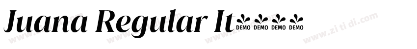 Juana Regular It字体转换